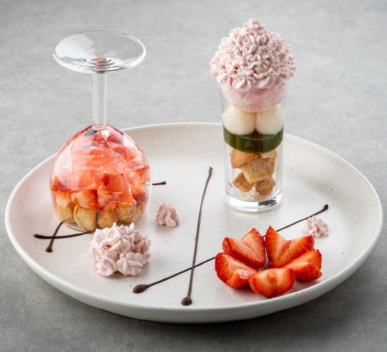 春の桜ドルチェプレート