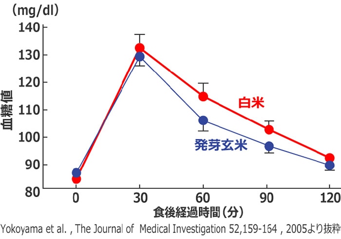 健常者の食後血糖に対する効果