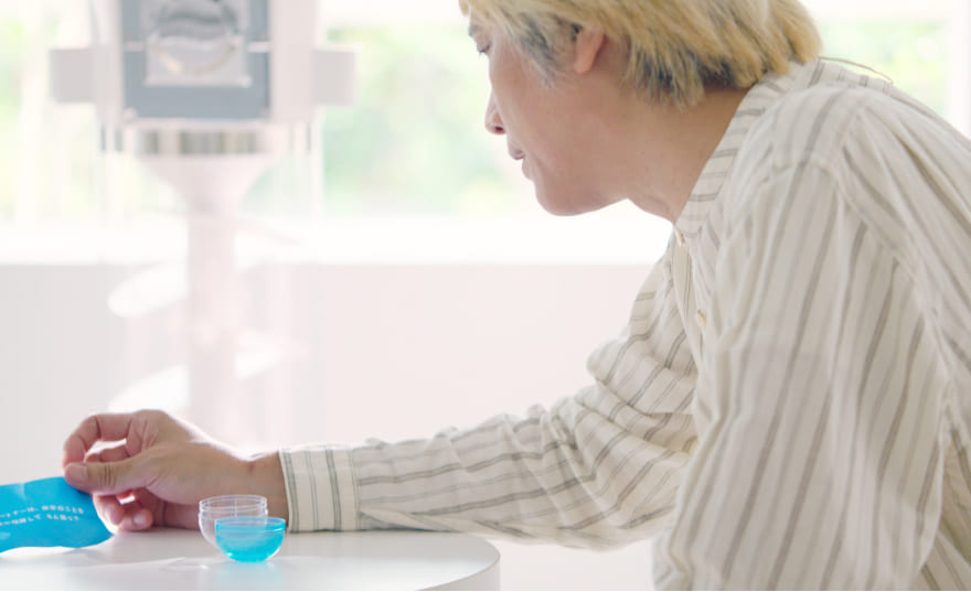 話している人の写真