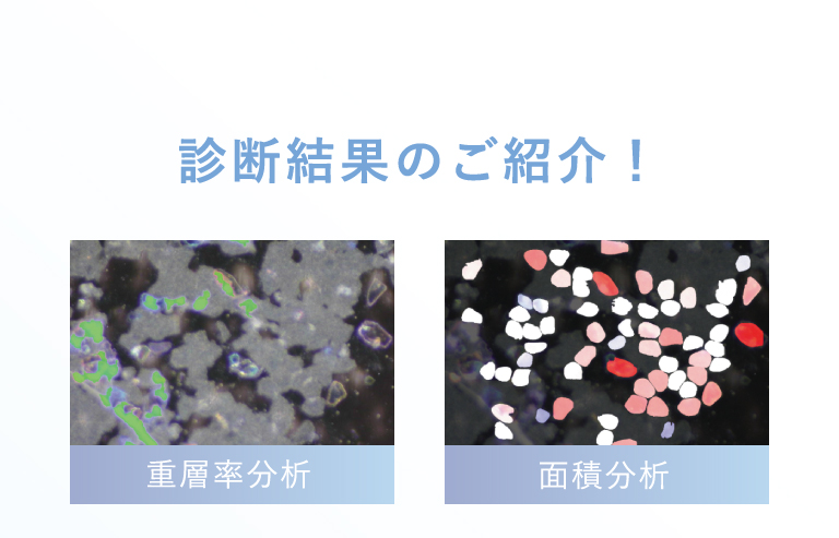 診断結果のご紹介！重層率分析／面積分析